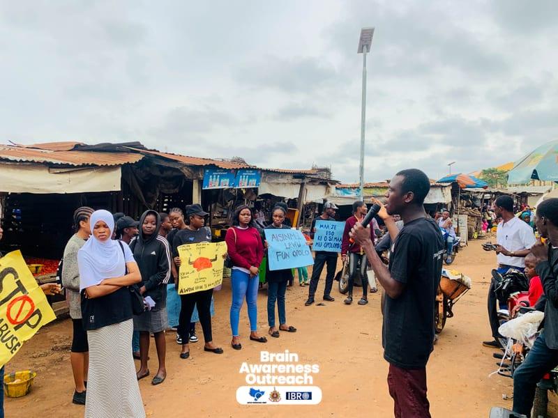 LAUTECH Neuroscience Group members during a community engagement